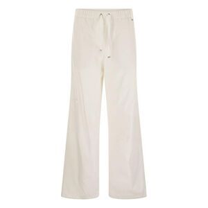 HERNO Wide Leg Drawstring Waist Pants Women WHITE